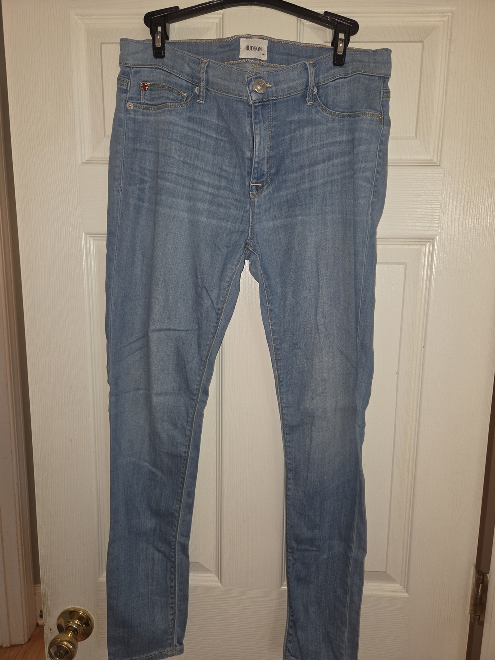 Hudson Jeans Light Wash Skinny Jeans - Light Blue